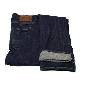PRPS Mens Selvedge Denim Rambler Skinny Fit Jeans Dark Wash Raw Size 32x35